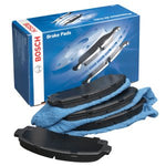 Bosch Blue rear metallic brake pads with hardware, without BMW MSport package, without Blue calipers