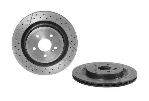 Brembo Brake Rotors (Reap pair) BMW with MSPort brakes; without MSport package 345mm x 24mm - 2 piece rotor; Dimpled and slotted