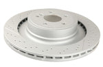 Zimmermann Brake Rotors (Front pair) Mercedes without Sport brakes retrofit 350mm diameter; Crossed drilled and slotted