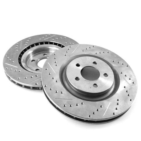 Zimmermann Brake Rotors (Rear pair) BMW with MSport Brakes;without MSport package 345mm x 24mm - Dimpled & Slotted